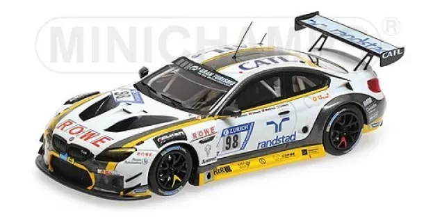 Minichamps Bmw 6-series M6 Gt3 Team Rowe Racing N 98 24h Nurburgring 2018 N.catsburg R.westbrook J.edwards T.blomqvist 1:43 447182698