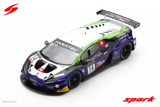 Spark Lamborghini Huracan Gt3 Evo Team Emil Frey Racing N 14 3rd Silver Cup Class 24h Spa 2022 T.tujula S.white K.lappalainen 1:18 18SB060