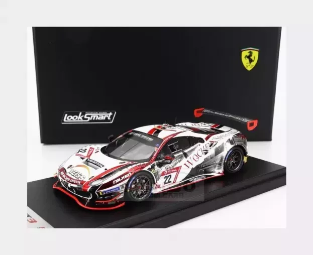 Looksmart Ferrari 488 Gt3 Evo 3.9l Turbo V8 Team Wtm Phoenix Racing N 22 24h Nurburgring 2021 Indy Dontje Daniel Keilwitz Jochen Krumbach Georg Weiss 1:43 LSRC095