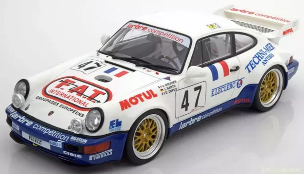 GT Spirit Porsche 911 Carrera Rsr Team Larbre Competition N 47 24h Le Mans 1993 J.barth D.dupuy J.gouhier 1:18 ZM082