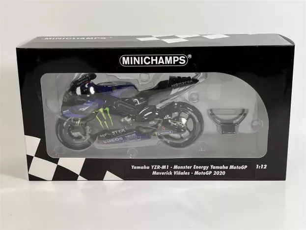Minichamps Yamaha Yzr-m1 Team Monster Energy N 12 Motogp Season 2020 Maverick Vinales 1:12 122203012