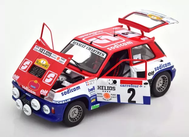 Solido Renault R5 Turbo night Version N 2 Rally Antibes 1983 A.therier O.vial 1:18 1801310