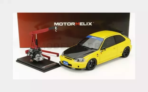 Motorhelix Honda Civic Ek9 Type R Spoon With Engine And Accessories 1999 1:18 M85016