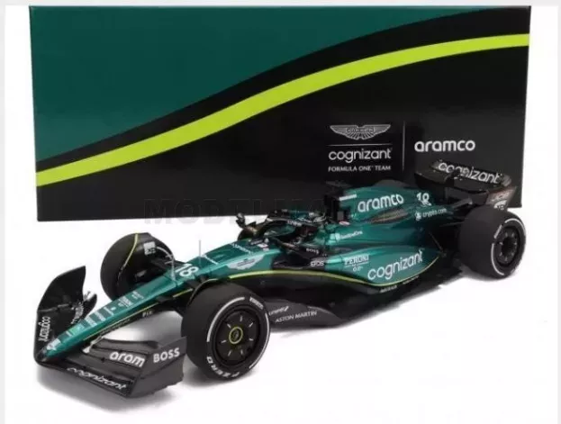 Minichamps Aston Martin F1 Amr23 Team Aramco Cognizant N 18 6th Bahrain Gp 2023 Lance Stroll 1:18 147230118