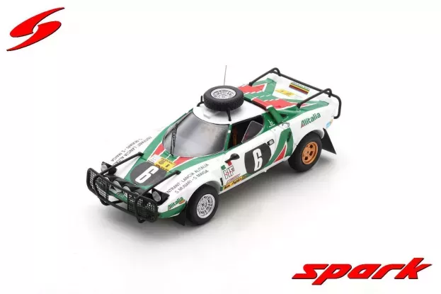 Spark Lancia Stratos Hf Team Alitalia night Version N 6 Rally Safari 1976 S.munari S.maiga 1:43 S9086