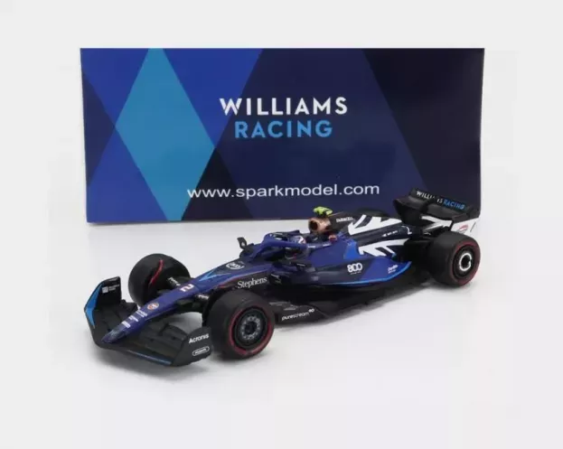 Spark Williams F1 Fw45 Team Williams Racing N 2 800th Gp British Gp 2023 Logan Sargeant 1:64 Y352