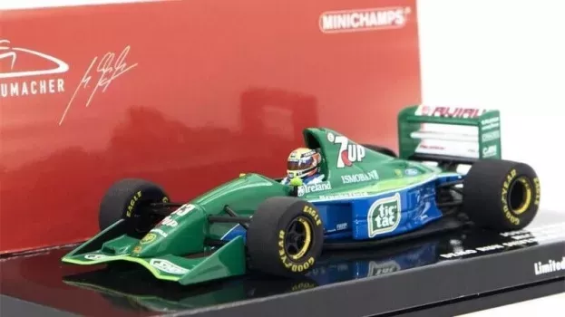 Minichamps Benetton F1 B194 Ford Mild Seven car Of Michael Schumacher 1994 World Champion Demonstration Run Silverstone Gp 2021 Mick Schumacher 1:43 510219133