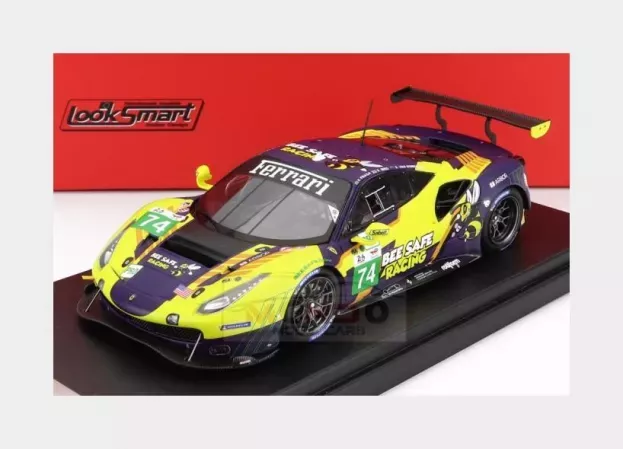 Looksmart Ferrari 488 Gte Evo 3.9l Turbo V8 Team Riley Motortsport N 74 24h Le Mans 2022 F.fraga S.bird S.van Gisbergen 1:43 LSLM141
