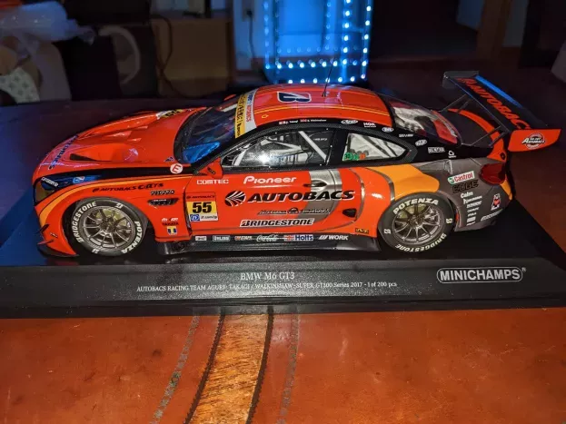 Minichamps Bmw 6-series M6 Gt3 Team Autobacs Aguri Racing N 55 Super Gt300 2017 S.takagi S.walkingshaw 1:18 155172655