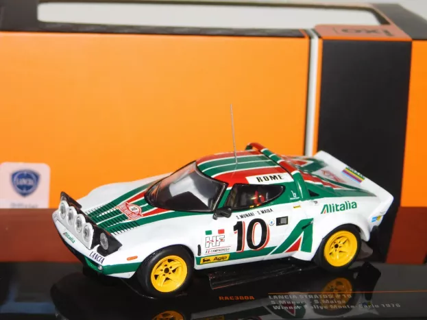 IXO Models Lancia Stratos Hf Team Alitalia night Version N 10 Winner Rally Montecarlo 1976 S.munari S.maiga 1:43 RAC380A