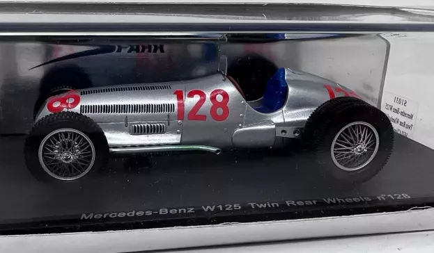 Spark Mercedes F1 W125 N 128 twin Rear Wheels Grossglockner Hill Climb 1939 H.lang 1:43 S1031