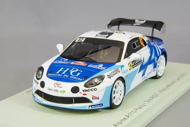 Spark Renault A110 Alpine Team Bonneton N 42 3rd Rgt Class Rally Montecarlo 2021 C.robert M.duval 1:43 S6577