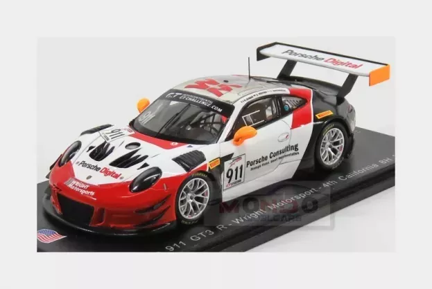 Spark Porsche 911 991 Gt3r Wright Motorsport N 911 8h California 2018 R.dumas F.makowiecki D.werner 1:43 US064