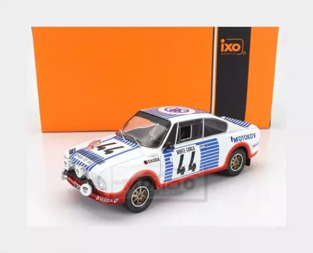 IXO Models Skoda 130rs Team Skoda night Version N 44 15th Rally Montecarlo 1977 Miroslav Zapadlo Jiri Motal 1:24 24RAL030A.22