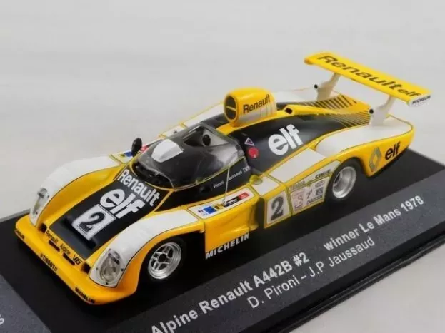 IXO Models Renault Alpine A442b 2.0l Turbo V6 Team Renault Sport N 2 Winner 24h Le Mans 1978 Didier Pironi Jean Pierre Jaussaud 1:43 LM1978