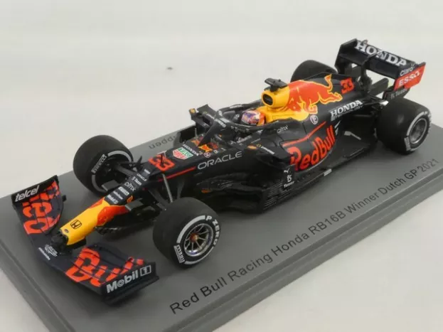 Spark Red Bull F1 Rb16b Honda Ra620h Team Red Bull Racing N 33 Winner Dutch Gp 2021 Max Verstappen With Pit Board 1:43 S7686