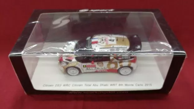 Spark Citroen Ds3 Wrc Team Total Abu Dhabi Wrt N 4 8th Rally Montecarlo 2015 S.loeb D.elena 1:43 S4504