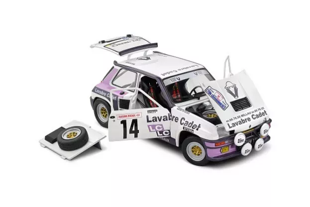Solido Renault R5 Turbo night Version N 14 Rally International Lyon Charbonnieres Didier Auriol Jean Yves Tussiot 1:18 1801313