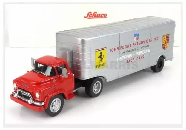 Schuco Gmc Truck Car Transporter Team John Edgard Enterprises Inc. Los Angeles California Ferrari Porsche Race Cars 1950 1:43 450913400
