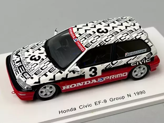Spark Honda Civic Ef9 N 3 Gr. N Test Suzuka 1990 S.nakajima 1:43 S5459