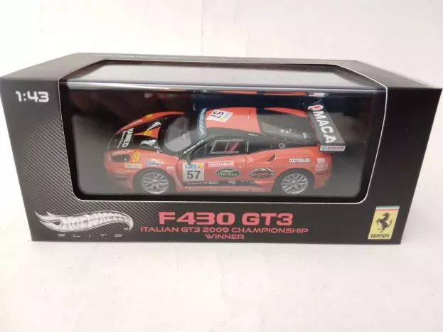Hot Wheels Ferrari F430 Gt3 N 57 Winner Championship Italian Gt3 2009 I.bentempelli S.livio 1:43 W1776