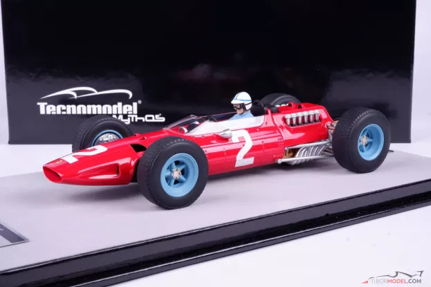 Tecnomodel Ferrari F1 512 N 2 Zandvoort Gp with Pilot Figure 1965 John Surtees 1:18 TMD18-098C