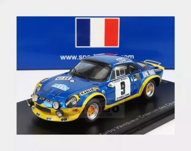 Spark Renault Alpine A110 Turbo N 9 Winner Rally Criterium Des Cevennes 1972 J.l.therier M.callewaert 1:43 SF228