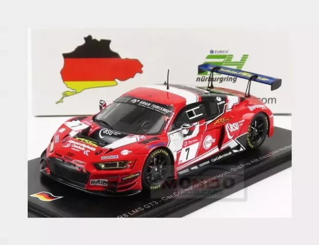 Spark Audi R8 Lms Gt3 Team Car Collection Motorsport N 7 2nd Pro-am Class 24h Nurburgring 2020 M.dontje P.niederhauser M.d.ortmann 1:43 SG695