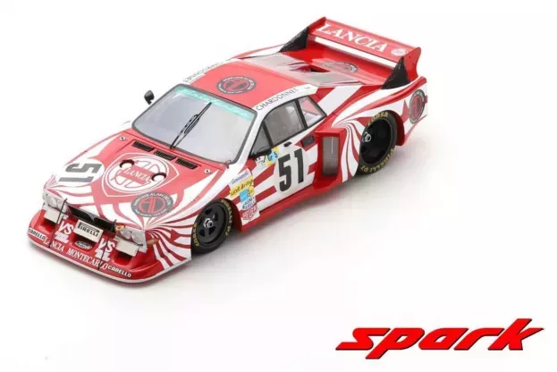 Spark Lancia Beta Montecarlo Turbo Team Lancia Corse N 51 24h Le Mans 1980 Bernard Darniche Hans Heyer Teo Fabi 1:18 18S422