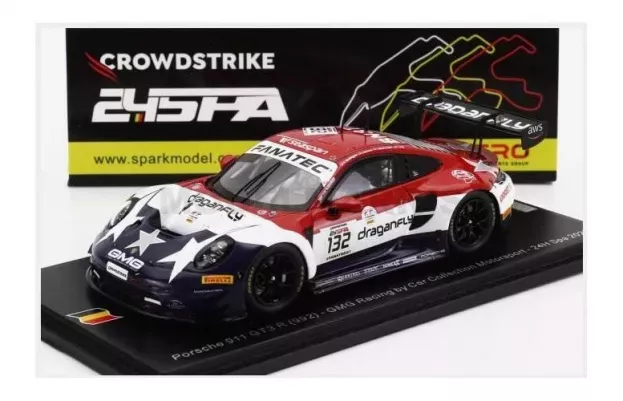 Spark Porsche 911 992 Gt3 R Team Gmg Racing N 132 24h Spa 2023 K.wadhington J.sofronas P.long J.bleekemolen 1:43 SB744