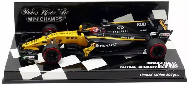 Minichamps Renault F1 Rs17 N 46 Test Hungaroring 2017 R.kubica 1:43 417171146