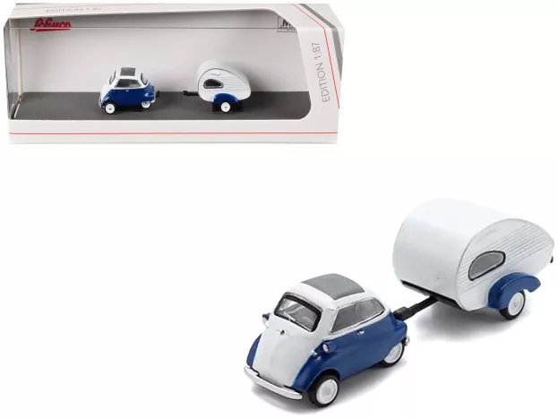 Schuco Bmw Isetta With Caravan 1955 1:87 452681300