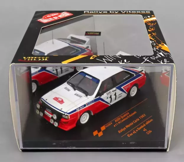Vitesse Audi Quattro night Version N 11 Rally Montecarlo 1982 M.cinotto E.radaelli 1:43 42064