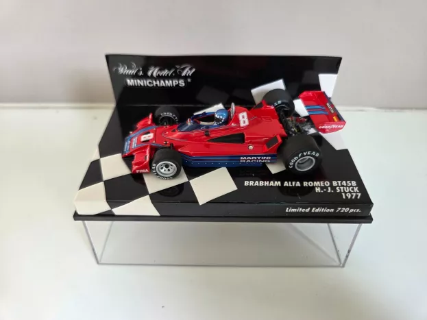 Minichamps Alfa Romeo F1 Brabham Bt45b Team Martini Racing N 8 Season 1977 H.j.stuck 1:43 400770008