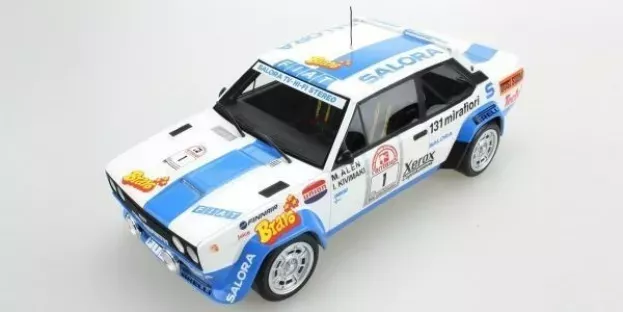 Top Marques Fiat 131 Abarth N 1 Winner Rally 1000 Lakes 1980 M.alen I.kivimaki 1:18 TOP043E