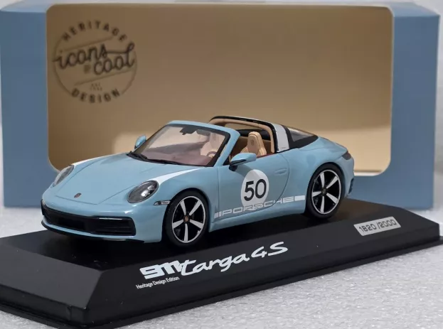 Minichamps Porsche 911 992 Targa 4s N 50 Heritage Design Edition Icons Of Cool 2020 1:43 WAP0209110NTRG