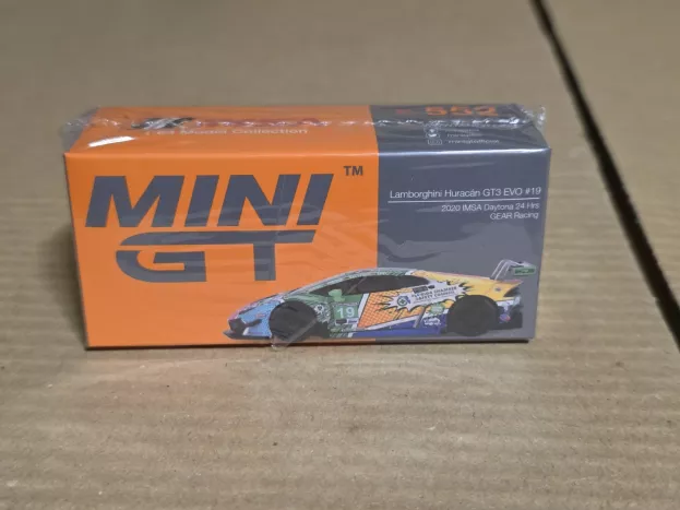 Mini-GT Lamborghini Huracan Gt3 Evo Team Gear Racing By Grt Grasser N 19 24h Daytona 2020 C.nielsen K.legge T.calderon R.frey 1:64 MGT00552-L
