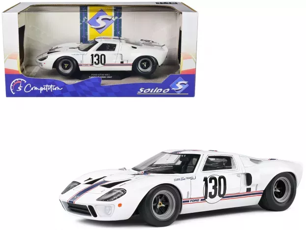 Solido Ford Gt40 Mki Team France N 130 Targa Florio 1967 H.greder J.m.giorgi 1:18 1803009