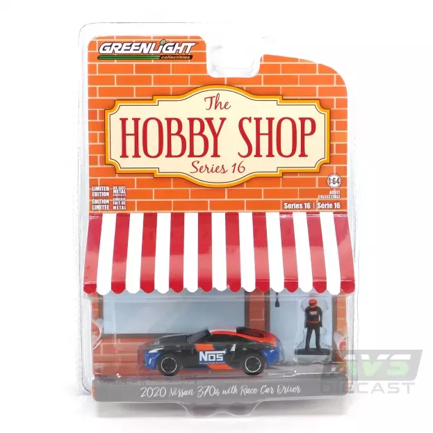 Greenlight Nissan 370z With Race Car Driver 2020 1:64 97160F