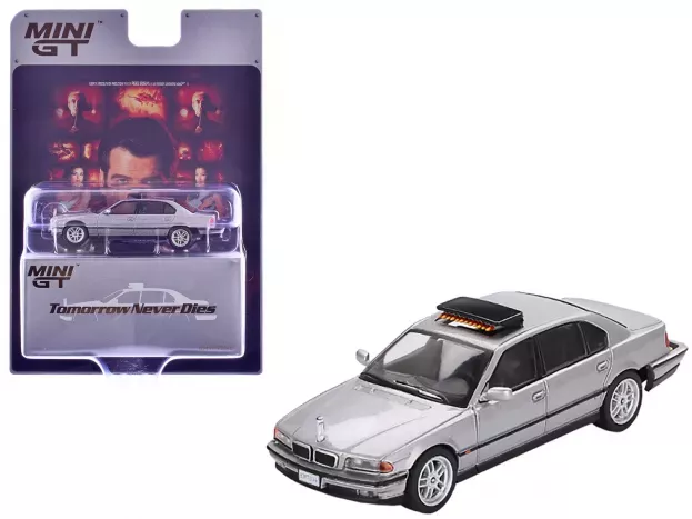 Mini GT Bmw 7-series 750il 1995 007 James Bond Tomorrow Never Dies Il Domani Non Muore Mai English Blister Packaging 1:64 MGT00902-007E