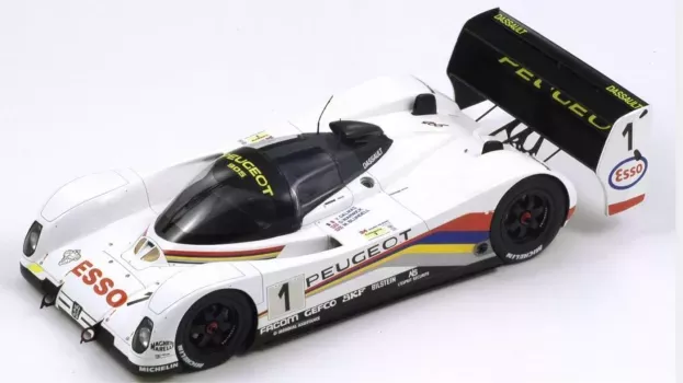 Spark Peugeot 905 Evo1bis Sa35 3.5l V10 Team Peugeot Talbot Sport N 1 Winner 24h Le Mans 1992 D.warwick Y.dalmas M.blundell Con Vetrina With Showcase 1:18 18LM92