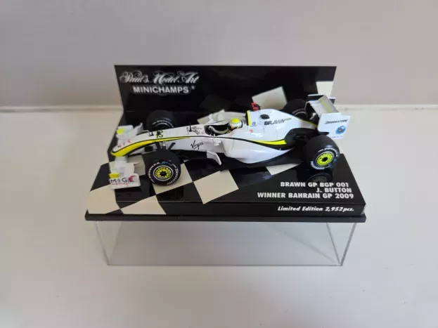 Minichamps Brawn Gp F1 Bgp 001 N 22 3rd Winner Bahrain Gp J.button 2009 World Champion 1:43 400090322