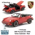 Norev Porsche 911 930 Turbo Cabriolet 1987 1:18 187664
