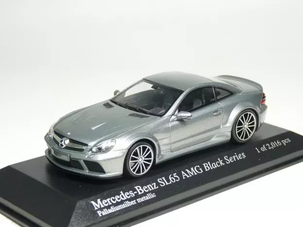 Minichamps Mercedes Sl65 Amg r230 V12 Biturbo Black Series 2009 1:43 400038220