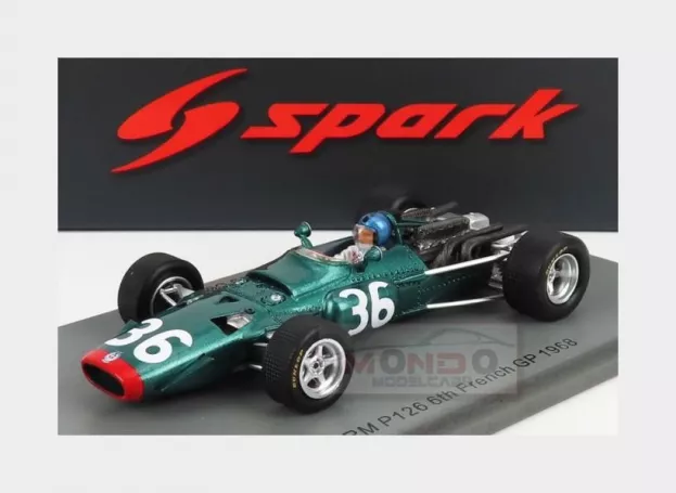 Spark Brm F1 P126 N 36 France Gp 1968 P.courage 1:43 S5701