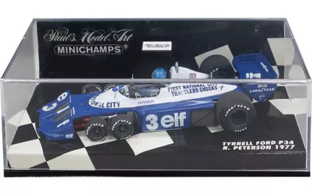 Minichamps Tyrrell F1 P34 Elf 6-wheeler Ford N 3 Season 1977 R.peterson 1:43 430770103