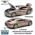 Norev Bentley Continental Gt 2018 1:18 182781