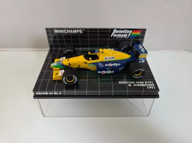 Minichamps Benetton F1 Ford B191b N 19 Season 1991 M.schumacher 1:43 400910119