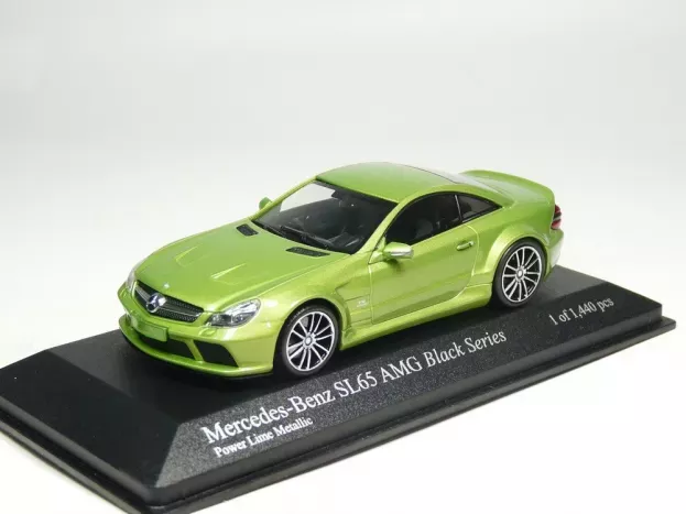 Minichamps Mercedes Sl65 Amg r230 V12 Biturbo Black Series 2009 1:43 400038221