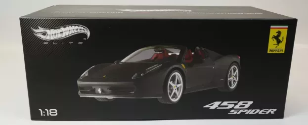 Hot Wheels Ferrari 458 Italia Spider 2011 1:18 X5485